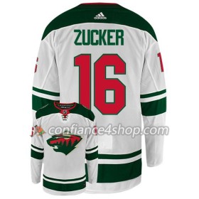Adidas Maillot de Hockey Minnesota Wild JASON ZUCKER 16 Blanc Authentic - Homme